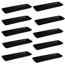 Kit 10 Petisqueiras Retangulares Prato Porta Petisco Grande Kit 10 Petisqueiras Retangulares Prato Porta Petisco Grande