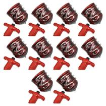 Kit 10 Pião Luminoso LED Música Flashing Brinquedo Peg-Top Kit 10 Pião Luminoso LED Música Flashing Brinquedo Peg-Top