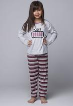 Kit 10 Pijamas Vekyo Infantil Longo Feminino Nível de Energia