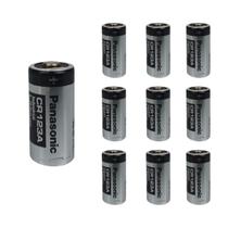 Kit 10 pilhas bateria nao recarregavel de litio 3v 1550mah