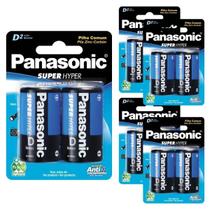 Kit 10 Pilhas Grande D Panasonic Comum R20 5 Cartelas C/2 Kit 10 Pilhas Grande D Panasonic Comum R20 5 Cartelas C/2