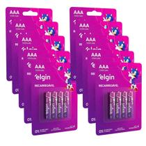 Kit 10 Pilhas Recarregavéis AAA-1000 MAH Blister c/4 unidades Elgin