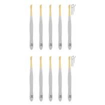 Kit 10 Pinças Depilação Canelada Oblíqua 2311.303 Soligen