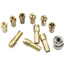 Kit 10 Pincas Para Micro Retifica Tipo Dremel 0,5mm A 3,2 Mm