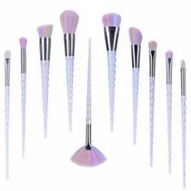 Kit 10 Pinceis maquiagem Profissional Holográfico Cabo Unicórnio 907 - Lorben Kit 10 Pinceis maquiagem Profissional Holográfico Cabo Unicórnio 907 - Lorben