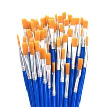 Kit 10 Pinceis Pincel Ponta Grossa Larga Pintura Artesanato Kit 10 Pinceis Pincel Ponta Grossa Larga Pintura Artesanato