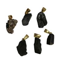 Kit 10 Pingente de Turmalina Bruta Pedra De Proteção Kit 10 Pingente de Turmalina Bruta Pedra De Proteção