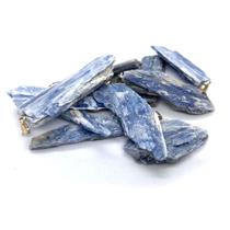 Kit 10 Pingentes Cianita Azul Natural Proteção Espiritual