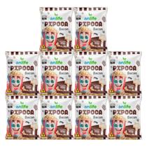 Kit 10 Pipocas Anlife Salgada 65g - Tradicional Ou Bacon Kit 10 Pipocas Anlife Salgada 65g - Tradicional Ou Bacon