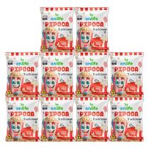 Kit 10 Pipocas Anlife Salgada 65g - Tradicional Ou Bacon Kit 10 Pipocas Anlife Salgada 65g - Tradicional Ou Bacon
