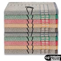 Kit 10 Piso Atoalhado Estampa Pézinho 45x70 Beka