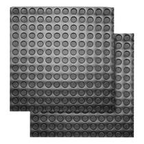 Kit 10 Piso Moeda Borracha Academia Antiderrapante 50x50cm