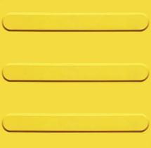 Kit 10 Piso Tátil Acessibilidade Direcional 25x25cm em PVC Amarelo Kit 10 Piso Tátil Acessibilidade Direcional 25x25cm em PVC Amarelo