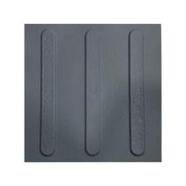 Kit 10 pisos tatil direcional cinza texturizado pvc 25x25cm