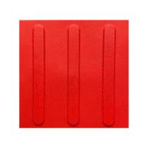 Kit 10 pisos tatil direcional vermelho texturizado pvc 25x25