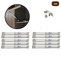 Kit 10 Pistão À Gás Com Amortecedor Para Armário Cozinha 40N Kit 10 Pistão À Gás Com Amortecedor Para Armário Cozinha 40N