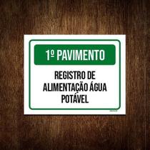 Kit 10 Placa 1 Pavimento Térreo Registro Água Potável