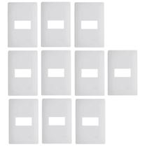 KIt 10 Placa 4x2 1 Modulo Horizontal Habitat Branco 3633 KIt 10 Placa 4x2 1 Modulo Horizontal Habitat Branco 3633