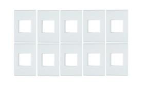 Kit 10 Placa 4x2 2 Postos Juntos Branca Liz - Tramontina