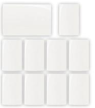 Kit 10 placa 4x2 cega s/ suporte sleek margirius