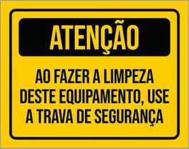 Kit 10 Placa Ao Fazer Limpeza Use Trave Segurança 36X46