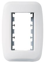 Kit 10 placa + bastidor 2x4 3 modulos branca classica pezzi