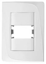 Kit 10 placa + bastidor para 1 modulo 2x4 branca tendenza pezzi Kit 10 placa + bastidor para 1 modulo 2x4 branca tendenza pezzi