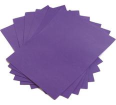 Kit 10 Placa Cartolina Folha De Eva Roxo 60x40x1,8mm Escola