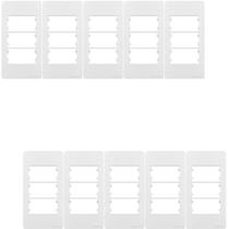 Kit 10 placa condulete 1" 3p horiz suporte sleek margirius Kit 10 placa condulete 1" 3p horiz suporte sleek margirius