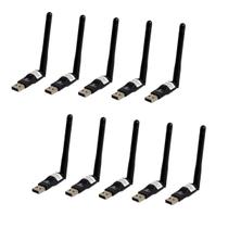 Kit 10 Placa de Rede 300Mbps USB Kapbom KAT8188 Compatível com Windows e Linux Ideal para Notebooks e PCs