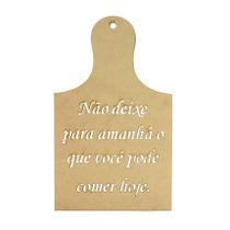 Kit 10 Placa Decorativa Tabua Com Frase Aplique Enfeite 15x35 Mdf Madeira