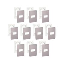 Kit 10 Placa/Espelho 4X2 1 Modulo Axis Grey S730101224 Orion