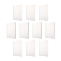 Kit 10 Placa/Espelho 4X2 Cega Branco Pial Plus+ 618500BC