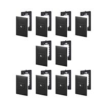 Kit 10 Placa Espelho 4x2 + Módulo Saída Fio + Suporte 618501