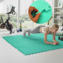Kit 10 Placa EVA 50x50 10mm Tapete Tatame Manta Borracha Piso Emborrachado Academia Fitness Yoga Proteção Conforto Amortecimento Infantil Térmico.