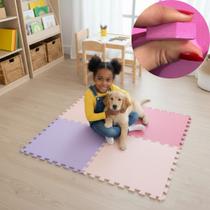 Kit 10 Placa EVA 50x50 10mm Tapete Tatame Manta Borracha Piso Emborrachado Academia Fitness Yoga Proteção Conforto Amortecimento Infantil Térmico.