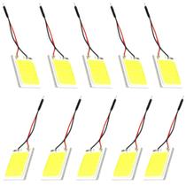 Kit 10 Placa Led Cob 10w 12v 48 Chips 6000k Torpedo T10 W5W Tipo de Conector:T10 + Torpedo