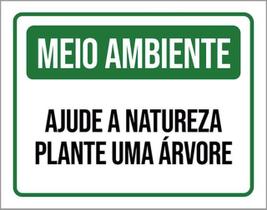 Kit 10 Placa Meio Ambiente Aju Natureza Plante Árvore 36X46