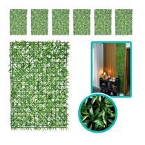 Kit 10 Placa Painel Planta Artificial Buchinho Verde 40x60cm Kit 10 Placa Painel Planta Artificial Buchinho Verde 40x60cm