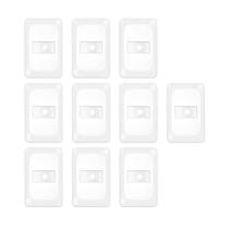 Kit 10 Placa Passagem De Fio Com Suporte 4x2 Lgp20f PIAL Pop Legrand