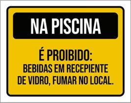 Kit 10 Placa Piscina Bebidas Recepiente Vidro 36X46 Kit 10 Placa Piscina Bebidas Recepiente Vidro 36X46