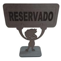 Kit 10 placa reservado para mesa mdf cru 3mm