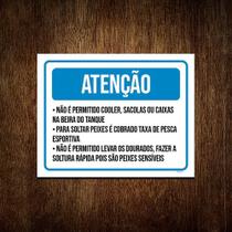 Kit 10 Placa Sinalização - Atenção Permitido Cooler