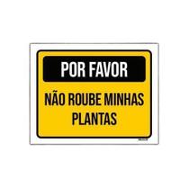 Kit 10 Placa Sinalização Por Favor Não Roube Minhas Plantas