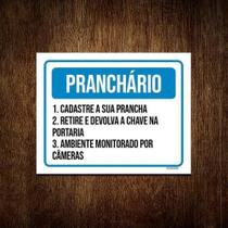 Kit 10 Placa Sinalização - Pranchário Cadastre Prancha