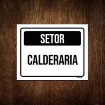 Kit 10 Placa Sinalização - Setor Caldeira