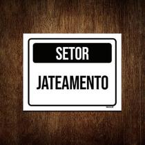 Kit 10 Placa Sinalização - Setor Jateamento