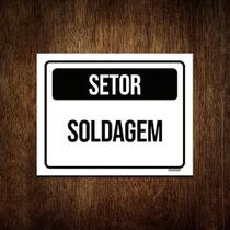 Kit 10 Placa Sinalização - Setor Soldagem