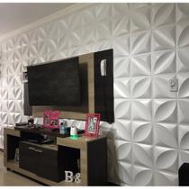 Kit 10 Placas 3d Decorativa Pétalas Flor Revestimento Autocolante Plástico PVC Auto Relevo Kit 10 Placas 3d Decorativa Pétalas Flor Revestimento Autocolante Plástico PVC Auto Relevo