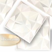 Kit 10 Placas 3d Pvc Adesivas Decorativo Parede Diamante